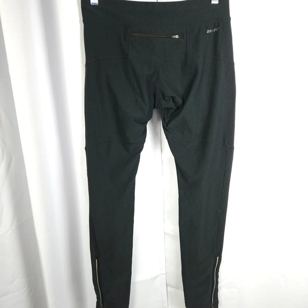 Nike Stay Warm Dri-Fit Women's Black‎ Leggings Small 28x28 Zip Ankle